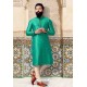 Jade Green Jacquard Kurta Pajama