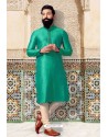 Jade Green Jacquard Kurta Pajama