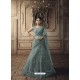 Grayish Green Net Stone And Weaving Worked Lehenga Choli