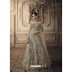 Taupe Net Embroidered Stone Worked Lehenga Choli