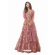 Light Pink Net Handworked Anarkali Suit