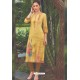 Yellow Rayon Printed Readymade Kurti