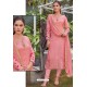 Light Pink Chanderi Handworked Churidar Suit