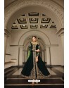Dark Green Georgette Zari Embroidered Anarkali Suit