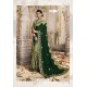 Green Chanderi Silk Zari Embroidered Designer Saree