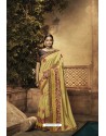 Yellow Balgari Silk Designer Saree