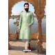 Green Jacquard Kurta Pajama