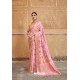 Pink Silk Multi Weaving Designer Saree