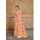 Light Orange Silk Multi Weaving Designer Saree