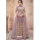 Old Rose Net Heavy Zari Embroidery Anarkali Suit
