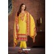 Yellow Cambric Cotton Printed Straight Suit