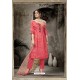 Dark Peach Pure Jam Silk Straight Suit