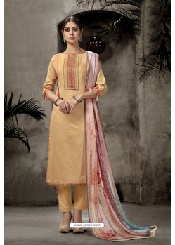 Cream Pure Jam Silk Straight Suit