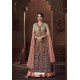 Multi Colour Heavy Net And Japan Satin Designer Anarkali Suit