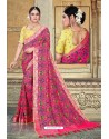 Rani Semi Dola Silk Designer Saree