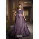 Lavender Satin Silk Heavy Embroidered Lehenga Choli