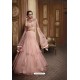 Baby Pink Net Embroidered Lehenga Choli