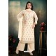 Cream Chanderi With Heavy Work Palazzo Suit