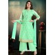 Jade Green Chanderi With Heavy Work Palazzo Suit