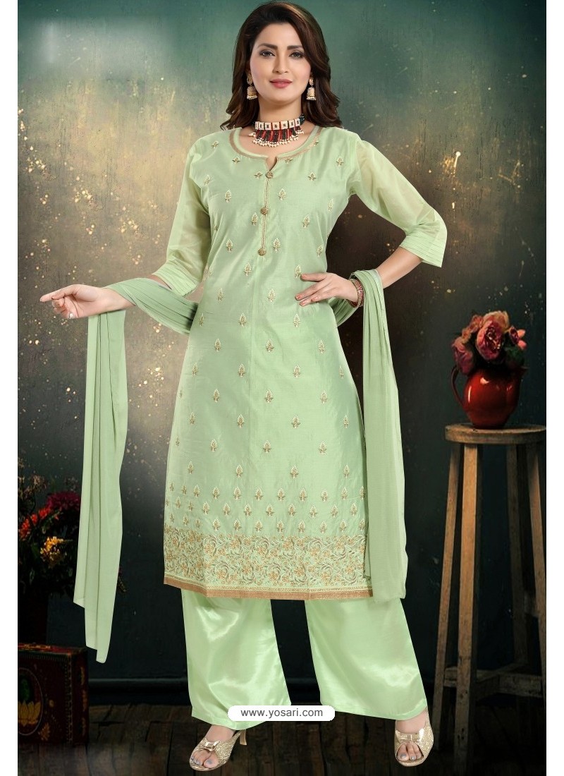 Faux Georgette Full Sleeves With Rivet Moti Work Salwar Suit at Best Price  in Surat | Darpani