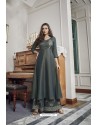 Grey Two Tone Slub Cotton Palazzo Suit