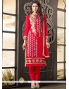 Charismatic Cotton Red Salwar Kameez