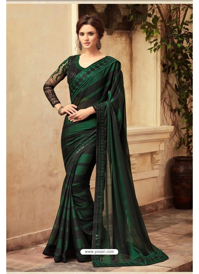 Black Bandhani Chiffon Ladies Festive Wear Chiffon Saree, 6.3 m (with  blouse piece), Packa... in Dandeli at best price by Mo Wasik Anish Khan -  Justdial