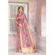 Light Pink Weaving Zari Silk Designer Saree