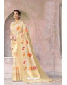 Golden Weaving Zari Silk Designer Saree