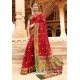 Red Soft Silk Weaving Designer Saree