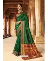 Dark Green Soft Silk Weaving Designer Saree