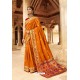 Orange Soft Silk Weaving Designer Saree