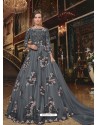 Carbon Soft Net Partywear Anarkali Suit