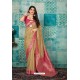 Beige Banarasi Silk Designer Weaving Worked Saree