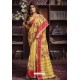 Yellow Cotton Printed Designer Saree