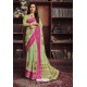 Green Cotton Printed Designer Saree