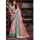 Pink Cotton Printed Designer Saree