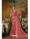 Crimson Pure Silk Designer Party Wear Saree