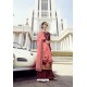 Maroon Pure Satin Georgette Designer Palazzo Suit