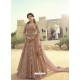 Dusty Pink Soft Net Embroidered Designer Gown