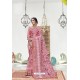 Light Pink Soft Digital Silk Printed Party Wear Saree