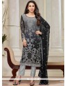 Karishma Kapoor Black And Grey Salwar Suit