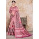 Peach Zoya Art Silk Digital Printed Saree