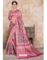 Peach Zoya Art Silk Digital Printed Saree