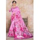 Light Pink Zoya Art Silk Digital Printed Saree