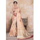 Light Beige Zoya Art Silk Digital Printed Saree