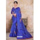 Royal Blue Zoya Art Silk Digital Printed Saree