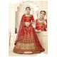 Red Silk Designer Bridal Lehenga Choli