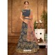 Grey Taffeta Silk Designer Lehenga Choli