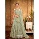 Green Dual Tone Taffeta Silk Designer Lehenga Choli